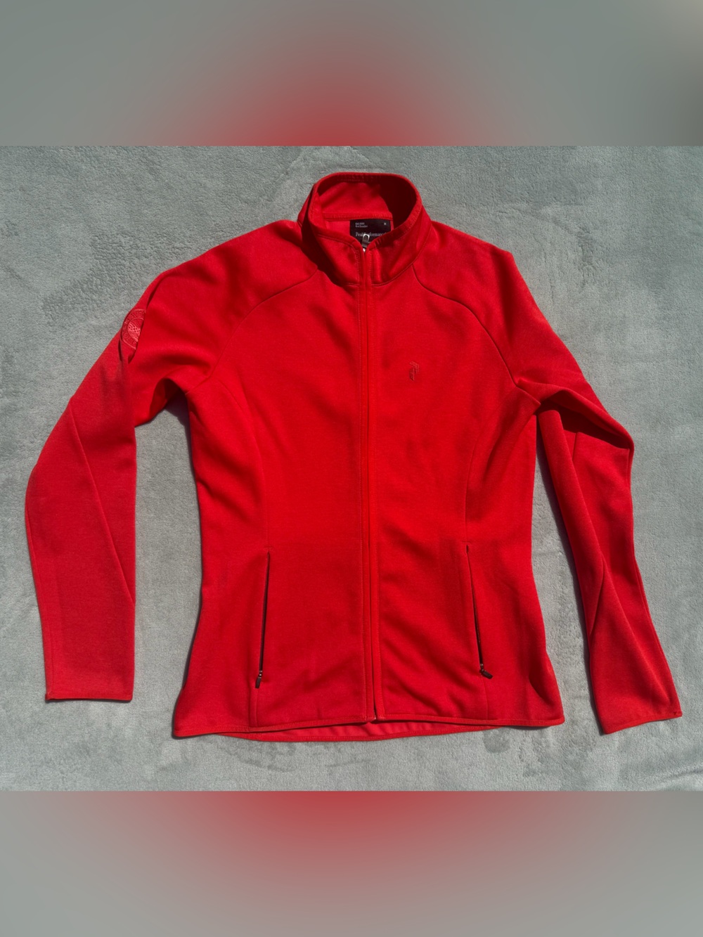 Peak Performance Red Zip-Front Utility Jacket